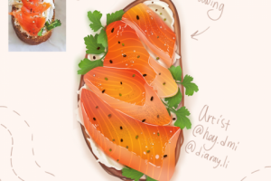 Иллюстрация "Красная рыба"