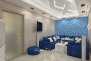 Зона отдыха (chillout) между бассейном и сауной