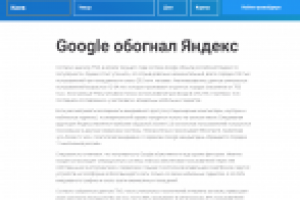 Google обогнал Яндекс - для сайта MyInternetShop