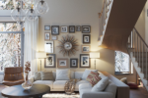 гостиная в частном коттедже, г.Москва