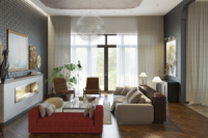 гостиная в частном коттедже, г.Москва