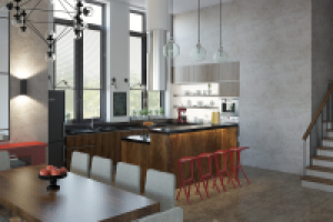 кухня-столовая в частном коттедже, г.Москва