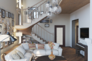 гостиная в частном коттедже, г.Москва