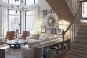 гостиная в частном коттедже, г.Москва