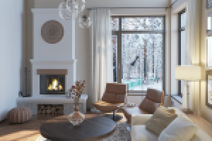 гостиная в частном коттедже, г.Москва