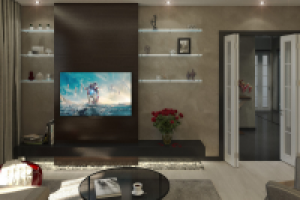 Дизайн-проект двухкомнатной квартиры для семьи из трех человек