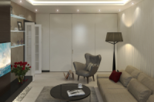 Дизайн-проект двухкомнатной квартиры для семьи из трех человек