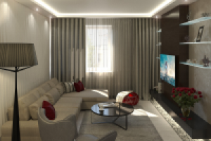 Дизайн-проект двухкомнатной квартиры для семьи из трех человек