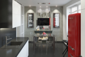 Дизайн-проект двухкомнатной квартиры для семьи из трех человек