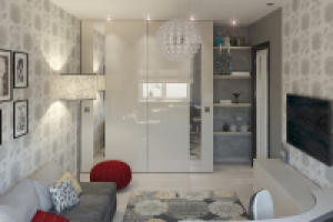 Дизайн-проект двухкомнатной квартиры для семьи из трех человек