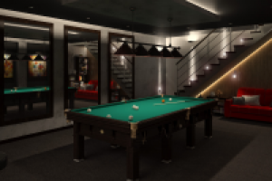 бильярдная + зона спа в коттедже