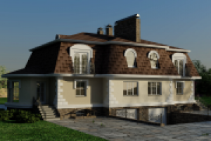 визуализация коттеджа