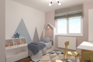 Детская для девочки в скандинавском стиле