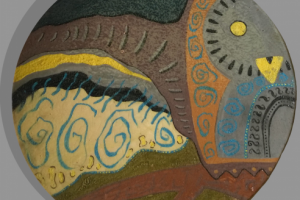 Декоративная тарелка "Сова"