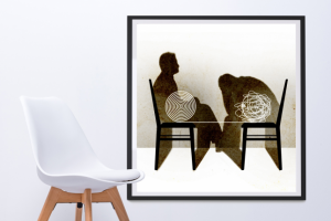 Иллюстрация, которая символизирует работу психолога