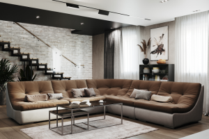 Гостиная в частном доме