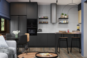 Кухня-гостиная в частном доме