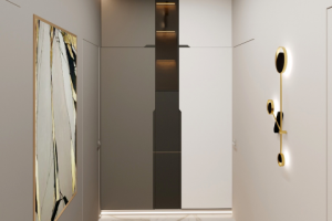 Прихожая в трёхкомнатной квартире в Ярославле