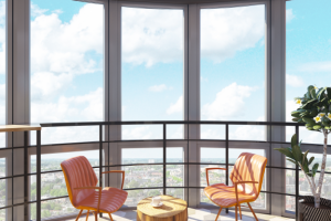 Балкон в стиле лофт