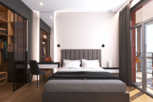 Спальня в квартире 120 кв.м. в С.-Петербурге