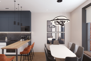 Кухня в квартире 120 кв.м. в С.-Петербурге