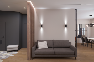 Гостиная в квартире 120 кв.м. в С.-Петербурге