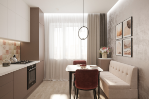 Кухня в двухкомнатной картире в Ярославле