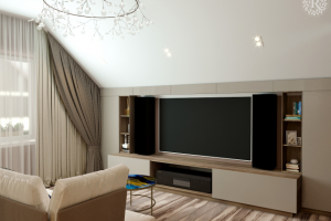 Проект спальни на мансардном этаже частного дома в Вологде