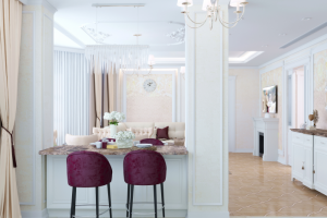 Кухня-гостиная в квартире 188 кв.м. в С.-Петербурге