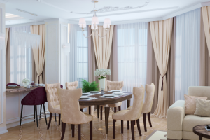 Кухня-гостиная в квартире 188 кв.м. в С.-Петербурге