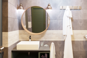 Санузел в апартаментах в Москве