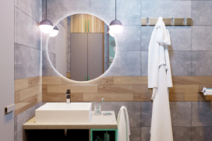 Санузел в апартаментах в Москве