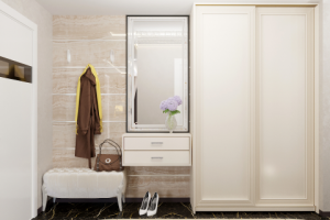 Прихожая в трёхкомнатной квартире в Москве