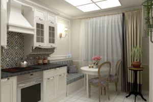 Кухня в однокомнатной квартире