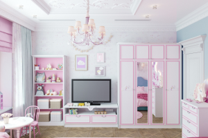 Детская для маленькой принцессы в коттедже 350 кв.м.