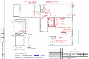 План возводимых перегородок