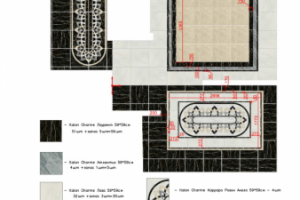 Раскладка плитки на полу