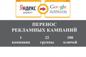 Перенос рекламных кампаний из Директ в Adwords
