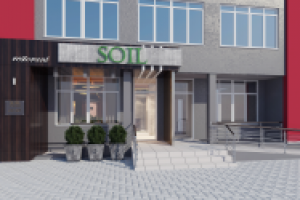 Входная группа ресторана