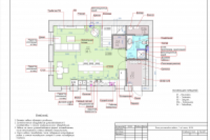 План мебели