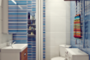 Санузел, квартира 30 кв. м., Сочи