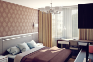 Спальня, квартира 73 кв. м., Москва