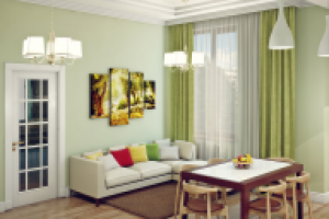 Зал, квартира 70 кв, Москва