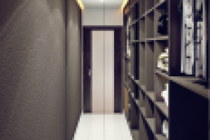 Гардероб в частном доме на 100 кв, Карелия