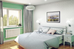 Спальня, частный дом, Иркутск (вариант 2)