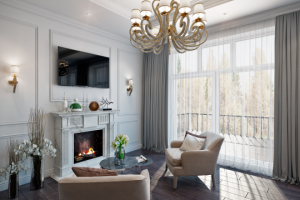 Классический отдых у камина