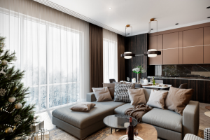 Студийная гостиная под новый год)