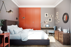 Скандинавская спальня