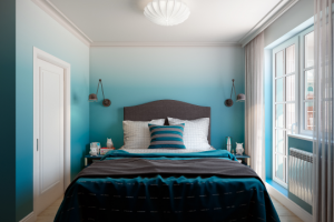 Спальня с градиентом