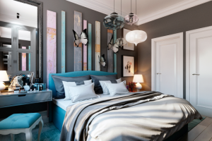 Спальня в стиле лофт для девушки